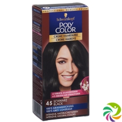 Polycolor Creme Haarfarbe 45 Schwarz 90ml