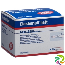 Elastomull Haft Gazebinde Weiss 20mx6cm Rolle