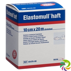 Elastomull Haft Gazebinde Weiss 20mx10cm Rolle