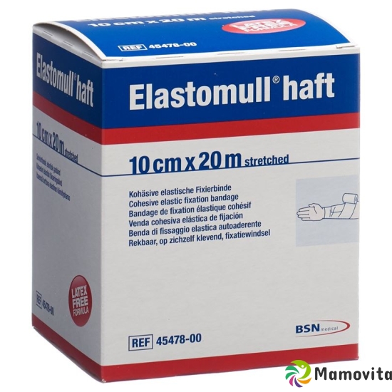 Elastomull Haft Gazebinde Weiss 20mx10cm Rolle buy online