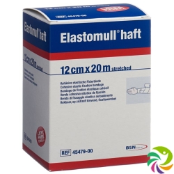 Elastomull adhesive gauze bandage white 20mx12cm roll