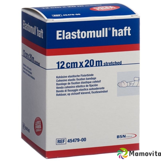 Elastomull adhesive gauze bandage white 20mx12cm roll buy online