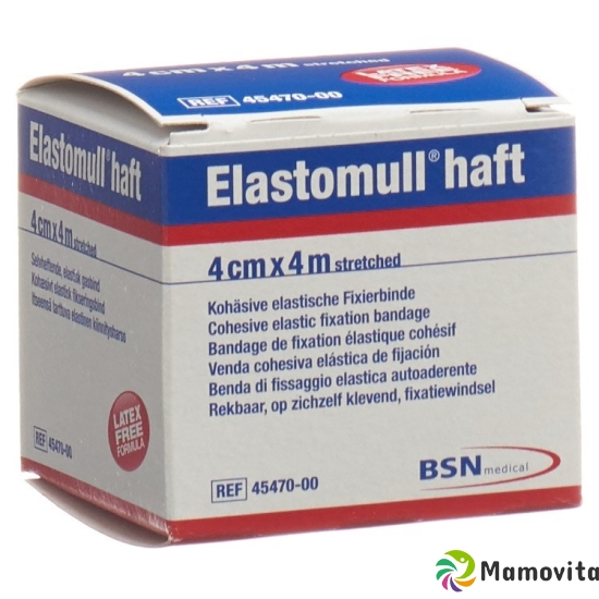 Elastomull Haft Gazebinde Weiss 4mx4cm Rolle buy online