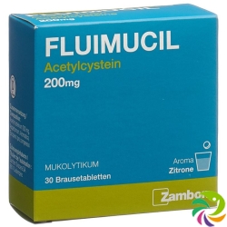 Fluimucil Brausetabletten 200mg Erwachsene Citron 30 Stück