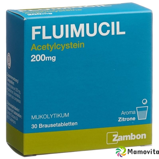 Fluimucil Brausetabletten 200mg Erwachsene Citron 30 Stück buy online