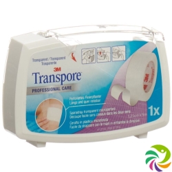 3M Transpore Fixierpflaster 12.5mm x 5m transparent