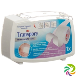 3M Transpore Fixierpflaster 25mm x 5m transparent