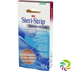 3M Steri Strip 6x38mm Weiss Verstärkt 6x 12 Stück