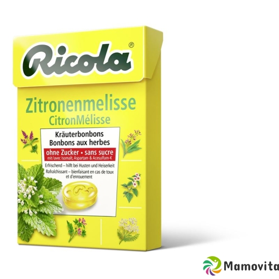 Ricola Zitronenmelisse Kräuterbonbons ohne Zucker Box 50g buy online