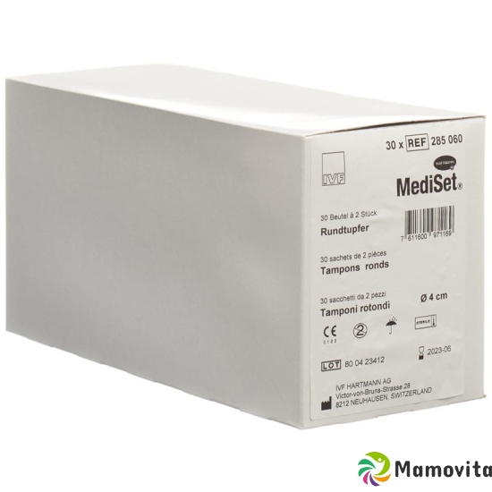 Mediset IVF Rundtupfer 4cm Steril 30 Beutel 2 Stück buy online