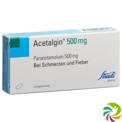 Acetalgin 500mg 10 Zäpfchen