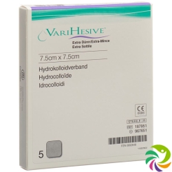 VariHesive Extra Dünn Hydrokolloidverband 7.5x7.5cm 5 Stück