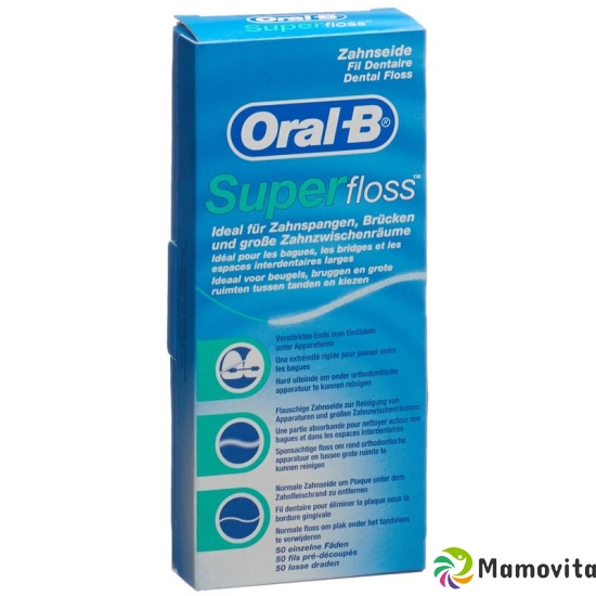 Oral B Super Floss Zahnseide 50 Stück buy online