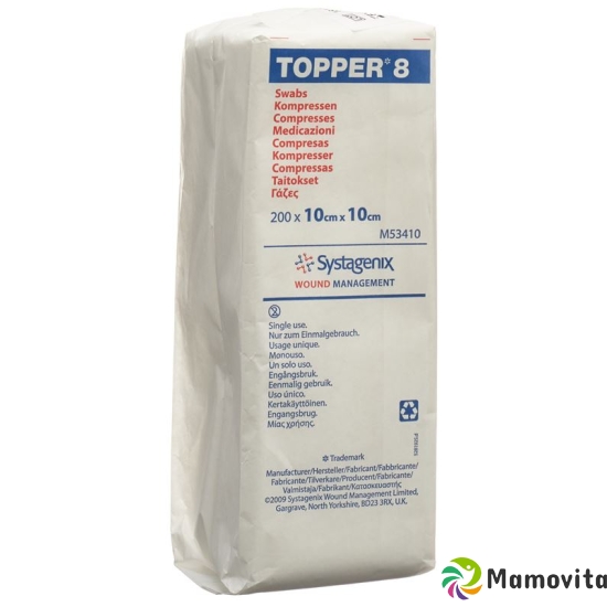 Topper 8 Einmal-Kompressen 10x10cm Unsteril 200 Stück buy online