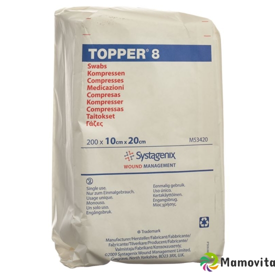 Topper 8 Einmal-Kompressen 10x20cm Unsteril 200 Stück buy online