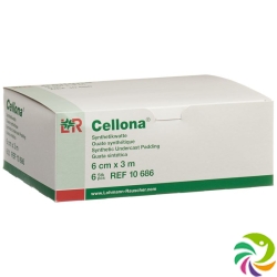 Cellona Synthetikwatte 6cmx3m Weiss Rolle 6 Stück