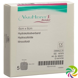 VariHesive E Border Hydrokolloidverband 6x6 / 10x10cm 5 Stück