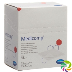 Medicomp Bl 4 Fach S30 7.5x7.5cm Steril 25x 2 Stück