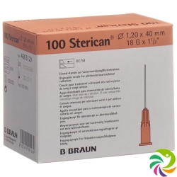 Sterican Nadel 18g 1.20x40mm Rosa Luer 100 Stück