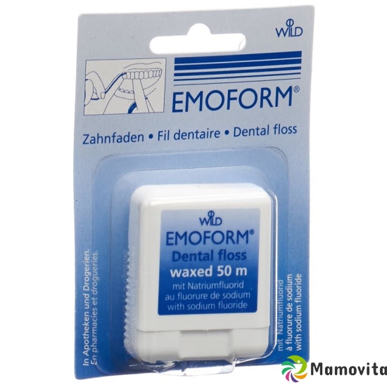 Emoform tooth thread waxed 50m buy online