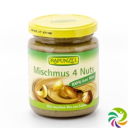 Rapunzel Mischmus 4 Nuts Glas 250g