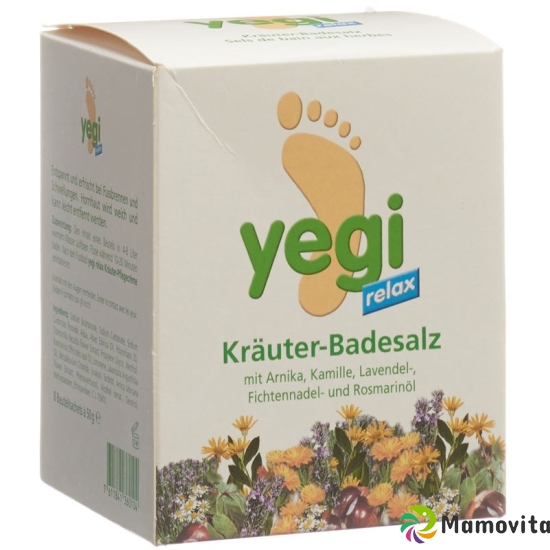 Yegi Relax Kräuter Fussbadesalz 8 Beutel à 50g buy online