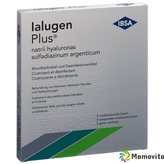 Ialugen Plus Medizinalgaze 10x10cm 5 Stück buy online