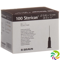 Sterican Nadel 26g 0.45x12mm Braun Luer 100 Stück