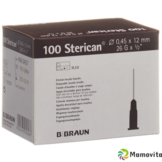 Sterican Nadel 26g 0.45x12mm Braun Luer 100 Stück buy online