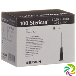 Sterican Nadel 22g 0.70x30mm Schwarz Luer 100 Stück