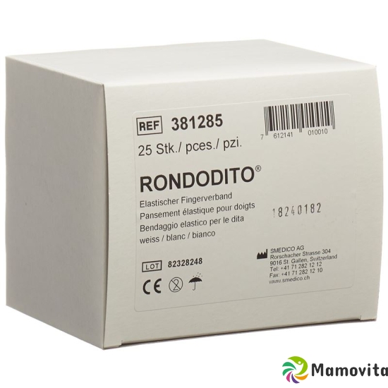 Rondodito Fingerverband Trikotschlauch Weis 25 Stück buy online