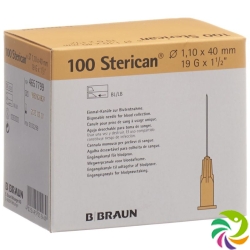 Sterican Nadel 19g 1.10x40mm Elfenb Luer 100 Stück