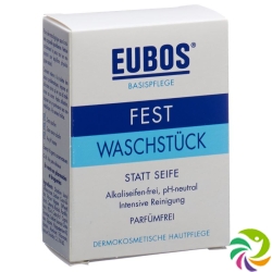 Eubos Seife Fest Unparfümiert Blau 125g