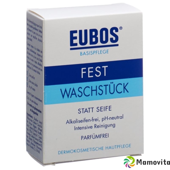 Eubos Seife Fest Unparfümiert Blau 125g buy online