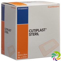 Cutiplast Steril Wundverband 10cmx8cm Weiss 50 Stück