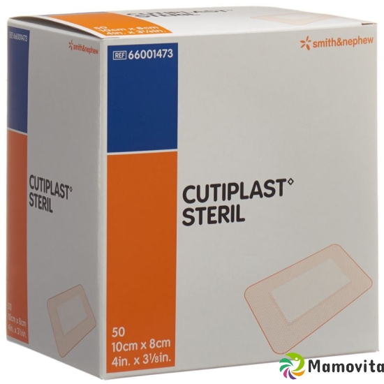 Cutiplast Steril Wundverband 10cmx8cm Weiss 50 Stück buy online