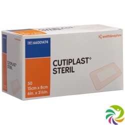 Cutiplast Steril Wundverband 15cmx8cm Weiss 50 Stück