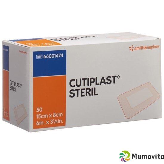 Cutiplast Steril Wundverband 15cmx8cm Weiss 50 Stück buy online