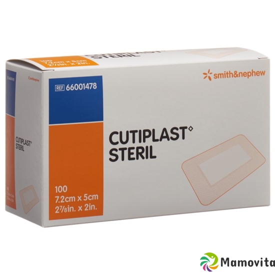 Cutiplast Steril Wundverband 7.2cmx5cm Weiss 100 Stück buy online