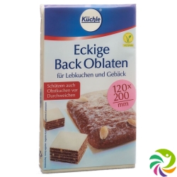 Küchle Eckige Back Oblaten Viereckig 122x202mm 10 Stück