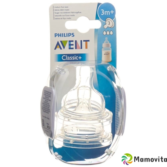 Avent Philips Milch Sauger 3 Loch Silikon 2 Stück buy online