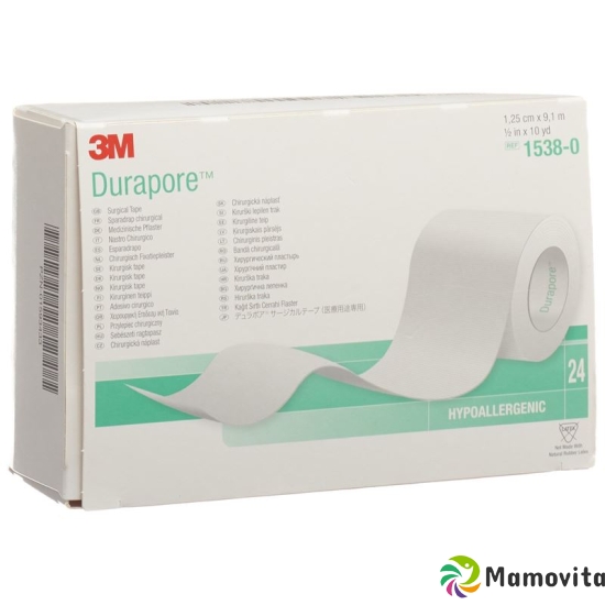 3M Durapore Seide Heftpflaster 12,5mmx9.14m 24 Stück buy online