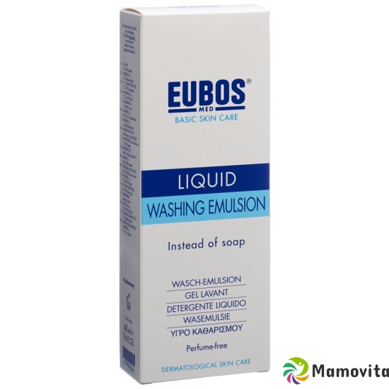 Eubos Seife Liquid Unparfümiert Blau Dosierspender 400ml buy online