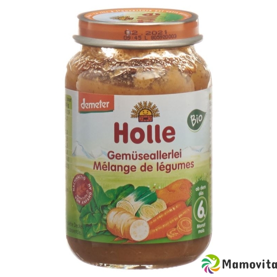 Holle Vegetables after the 4th month of Organic 190g buy online