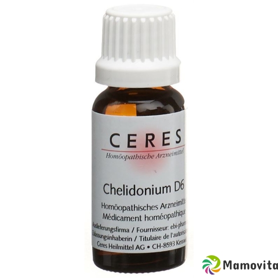 Ceres Chelidonium D 6 Dilution 20ml buy online