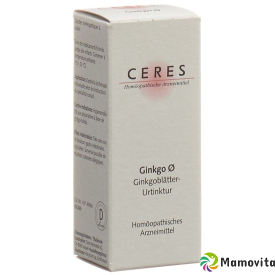 Ceres Ginkgo Urtinktur 20ml buy online