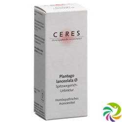 Ceres Plantago Lanceolata Urtinkt 20ml