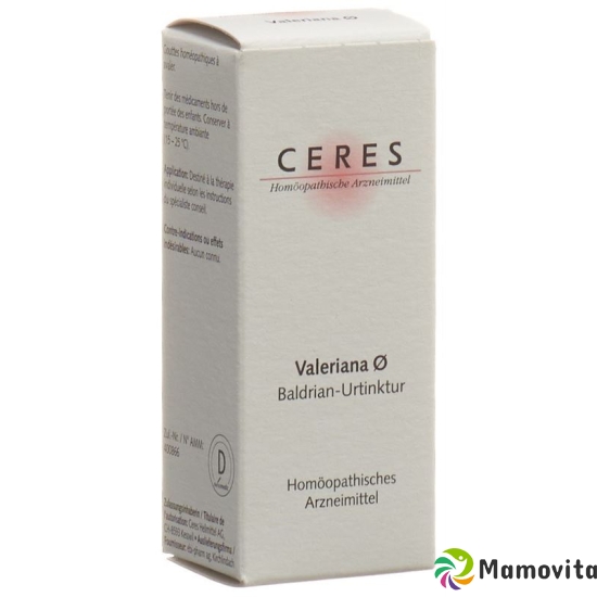 Ceres Valeriana Urtinktur 20ml buy online