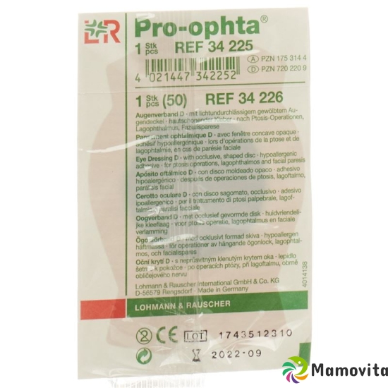 Pro-Ophta Augenverband D Lichtdicht Beige buy online