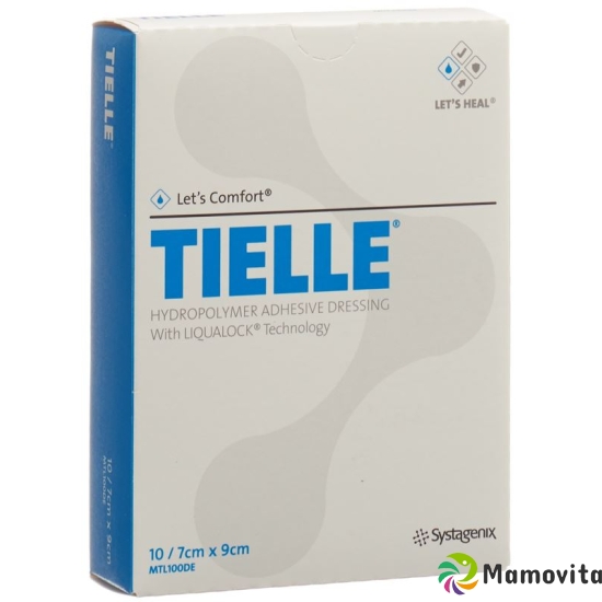 Let's Comfort Tielle Classic Hydropolymer-Schaumverband 7x9cm 10 Beutel buy online